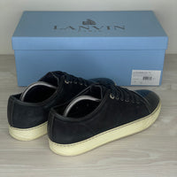 Lanvin Sneakers, 'Sort Ruskind' Lak Toe (40)