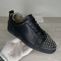Christian Louboutin Sneakers, 'Gun Metal' Junior Spikes (42)