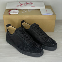 Christian Louboutin Sneakers, 'Sort Ruskind' Junior Spikes (40.5)