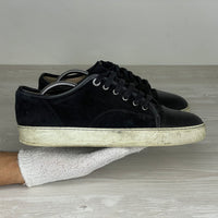 Lanvin Sneakers, 'Sort Ruskind' Mat Toe (41) 🫣