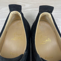 Christian Louboutin Sneakers, 'Black Suede' Junior Spikes (39.5)