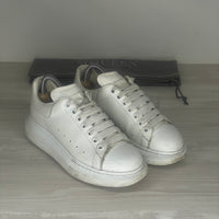 Alexander McQueen Sneakers, 'All White Leather' Oversized (37)