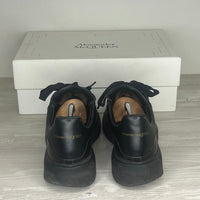 Alexander McQueen Sneakers, 'Sort Læder' Oversized (42.5)