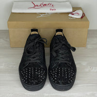 Christian Louboutin Sneakers, 'Sort Ruskind' Junior Spikes (43.5)