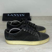 Lanvin Sneakers, 'Sort Ruskind' Mat Toe (42) 🧦