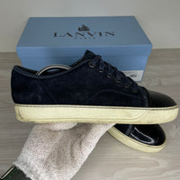 Lanvin Sneakers, 'Navy Ruskind' 'Lak Toe (41)