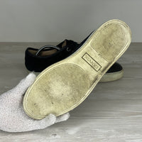 Lanvin Sneakers, 'Sort Ruskind' Mat Toe (41) 🫣