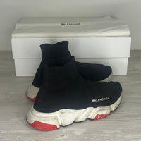 Balenciaga Sneakers, Speed Trainers Black, White and Red (39)