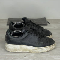 Alexander McQueen Sneakers, 'Sort Læder' Oversized (42)