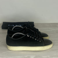 Lanvin Sneakers, 'Sort Ruskind' Lak Toe (40)