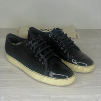 Lanvin Sneakers, 'Black Suede' Lak Toe (46)