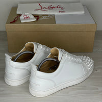Christian Louboutin Sneakers, 'Hvid Læder' Junior Spikes (40)
