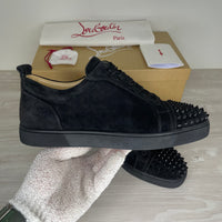 Christian Louboutin Sneakers, 'Sort Ruskind' Junior Spikes (40.5)
