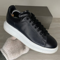 Alexander McQueen Sneakers, 'Sort Læder' Oversized (43)
