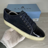 Lanvin Sneakers, 'Navy Ruskind' 'Lak Toe (41)