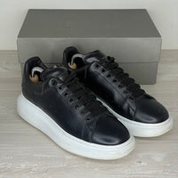 Alexander McQueen Sneakers, 'Sort Læder' Oversized (43)