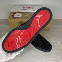 Christian Louboutin Sneakers, 'Sort Ruskind' Junior Spikes (40.5)