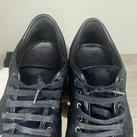 Lanvin Sneakers, 'Sort Ruskind' Lak Toe (40)