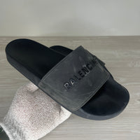 Balenciaga Sandaler, Logo Gummi Slides (44)