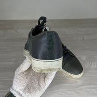 Lanvin Sneakers, 'Army Green Suede' Mat Toe (39)