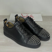 Christian Louboutin Sneakers, 'Gun Metal' Junior Spikes (42)