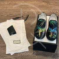 Gucci 'Shanghai St. Tropical Jungle Bird Print' Slip Ons (42) 🤯