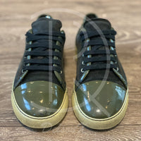 Lanvin 'Black Suede' Green Lak Toe (40) 💚