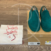 Christian Louboutin 'Green Suede' Pik Boat (42) 🩸