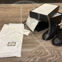 Gucci Ace 'Flames' Black Leather (41.5) ⚡️