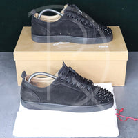 Christian Louboutin 'Black Suede' Junior Spikes (41) 📎