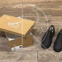 Christian Louboutin 'Black Leather' Pik Boats (40) 👟