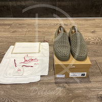 Christian Louboutin 'Poivre Vert Mat' Roller Boat (43.5) 🎢