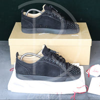 Christian Louboutin ’Black Suede’ Junior Spikes (40) 🕷