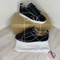 Christian Louboutin 'Black Mat' Junior Spikes Herre (44) 🧢
