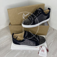 Christian Louboutin 'Black/Silver' Junior Spikes Orlato Flat (41.5) ♥️