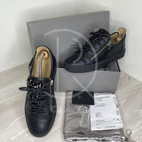 Giuseppe Zanotti Frankie 'All Black' Low Croc Zipped (41.5)
