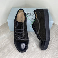 Lanvin 'All Black Suede' Croc Mat Toe (42) 🐊