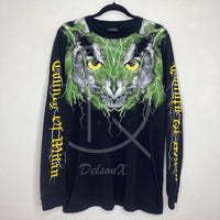 Marcelo Burlon Men's 'Owl Face' Long Sleeve T-shirt (M) 🦉