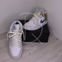 Nike Air Jordan 1 Mid 'Tan Suede Navy' (44) 🍮