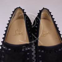 Christian Louboutin 'Black Suede' Pik Boat (44.5) 🎱