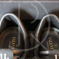 Valentino 'Black Leather' Open Rockstud (41) 💃🏽