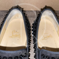 Christian Louboutin ’Black Suede' Pik Boat (40) 🩸