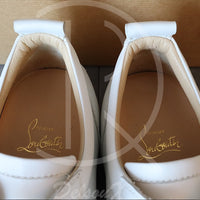 Christian Louboutin 'White Leather' Junior Spikes (42.5) 🕊