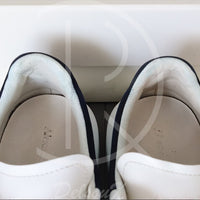 (RESERVERET) Alexander McQueens 'White Leather w. Blue Suede' Oversized (40.5) 🦋