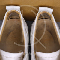 Christian Louboutin 'White Leather' Junior Spikes (44.5) 🪙