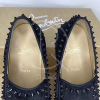 Christian Louboutin 'Black Suede' Pik Boat (42.5) 🖤