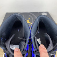 Nike Sneakers, Jordan 1 Mid 'Hyper Royal' Tumbled Leather (45.5) 🏀