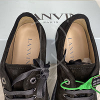 Lanvin 'All Black Suede' Croc Mat Toe (42) 🐊