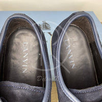 Lanvin Sneakers, 'Navy Suede' Lak Toe (44) 🥳