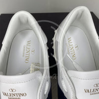 Valentino Garvani 'Navy Stripe' Calfskin Open Herre Sneakers (43) 🏎
